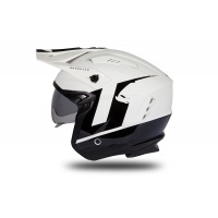 Casco Jet Sheratan bianco e nero lucido - Caschi - HE185 - Ufo Plast