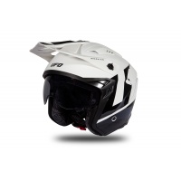 Casco Jet Sheratan bianco e nero lucido - Caschi - HE185 - Ufo Plast