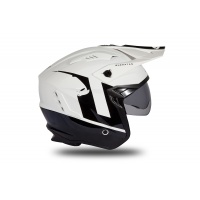 Casco Jet Sheratan bianco e nero lucido - Caschi - HE185 - Ufo Plast
