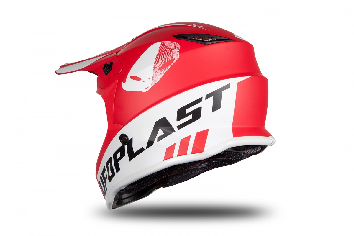 Casco motocross da bambino rosso opaco - Caschi - HE191 - Ufo Plast