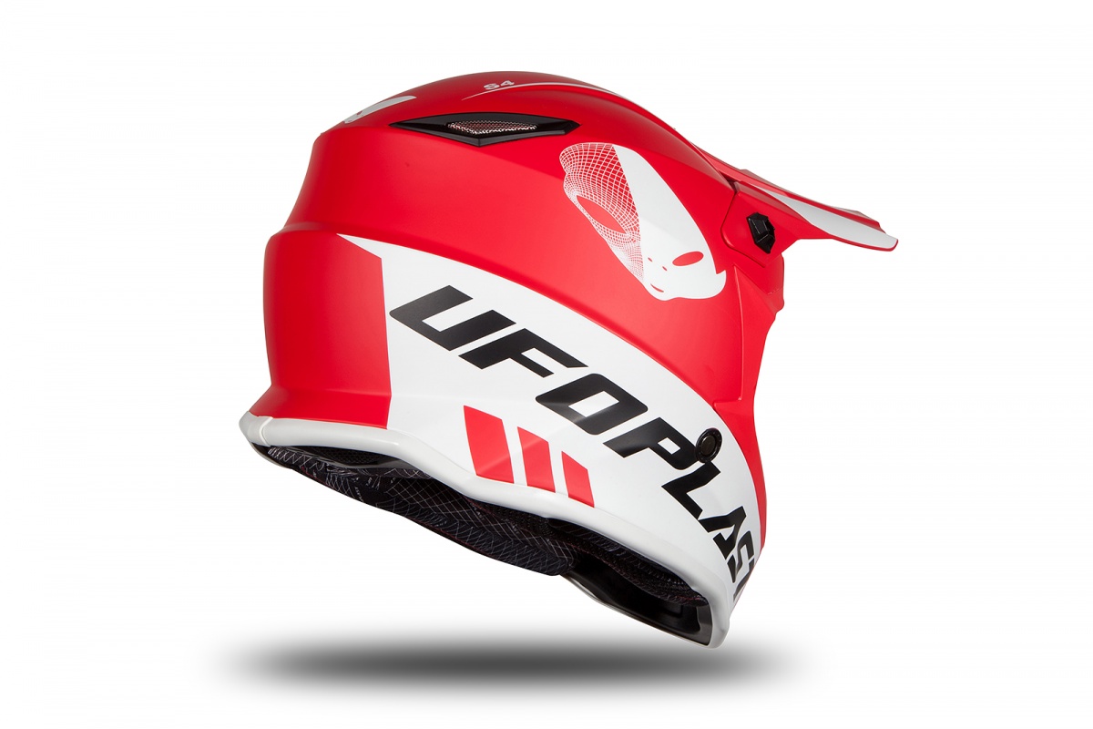 Casco motocross da bambino rosso opaco - Caschi - HE191 - Ufo Plast