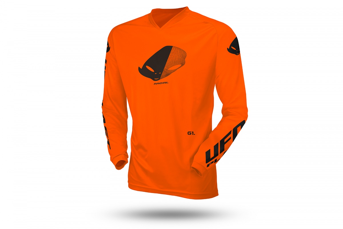 Maglia motocross Radial da bambino arancione fluo - Home - MG04531-FFLU - Ufo Plast