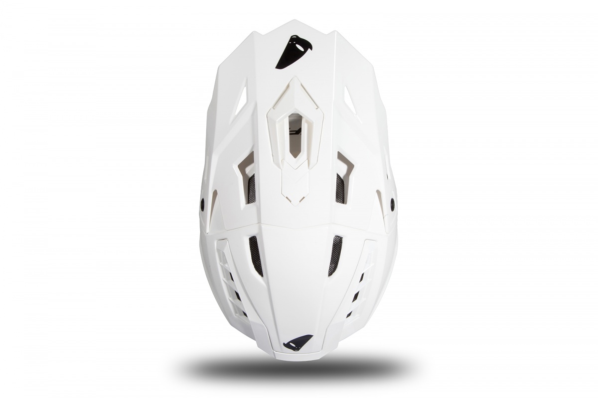 Casco motocross Echus bianco lucido - Home - HE166 - Ufo Plast