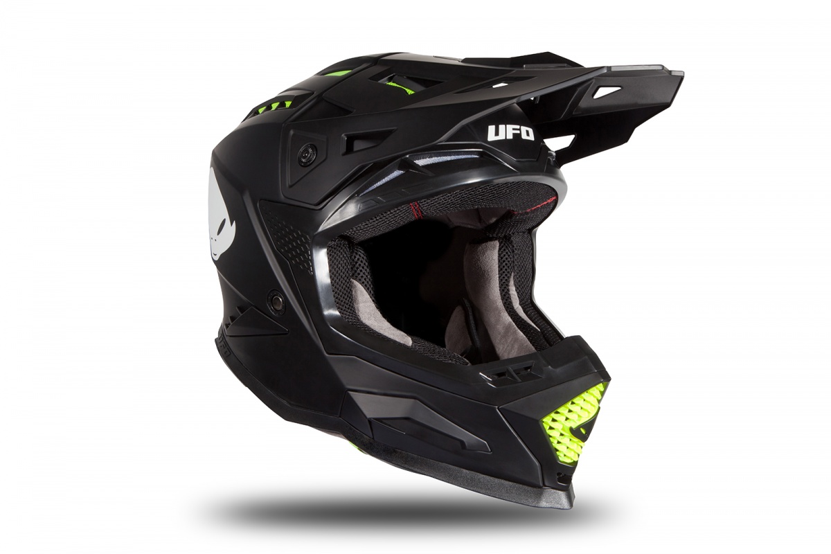 Casco motocross Echus nero opaco - Home - HE167 - Ufo Plast