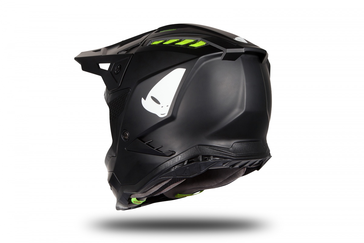Casco motocross Echus nero opaco - Home - HE167 - Ufo Plast