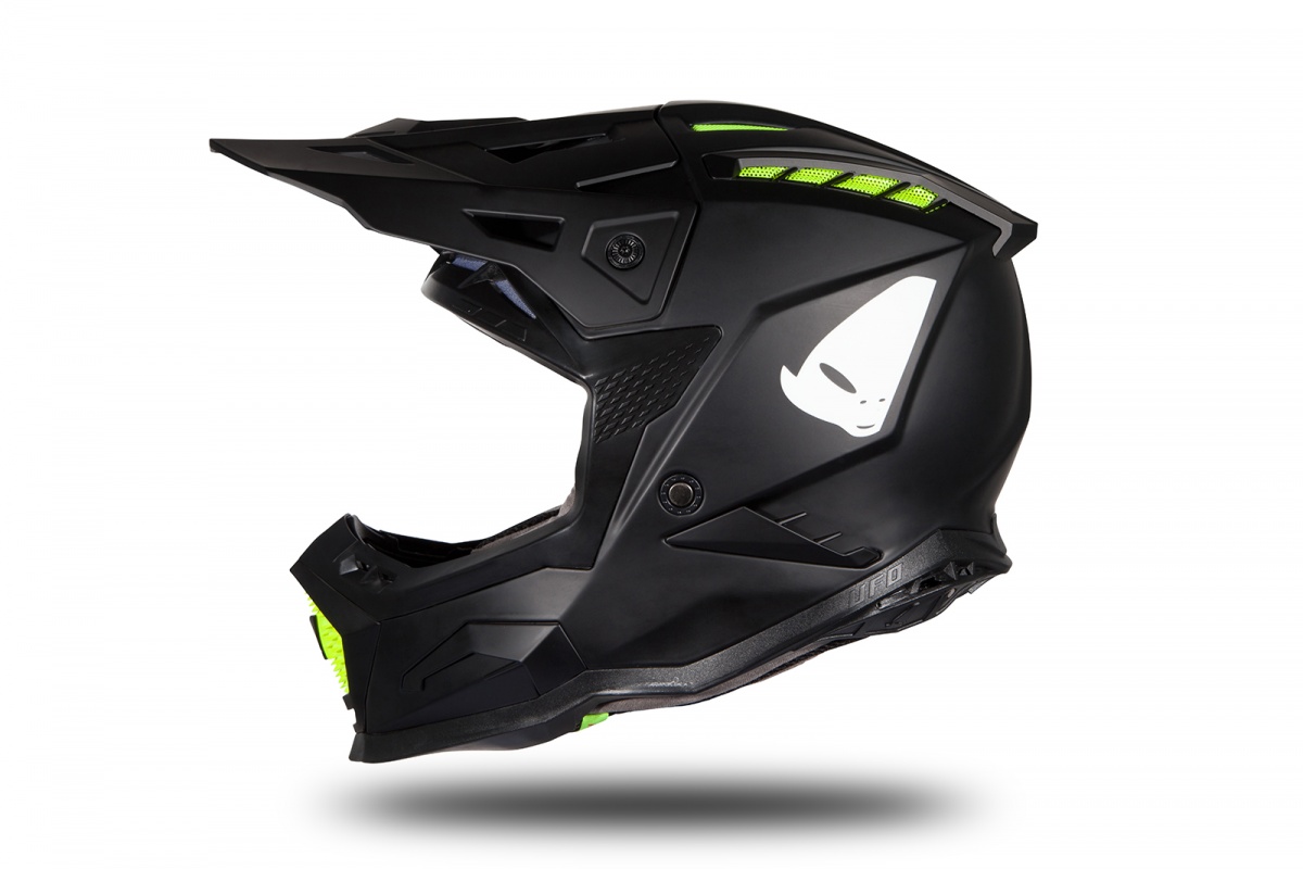 Casco motocross Echus nero opaco - Home - HE167 - Ufo Plast
