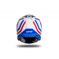 Casco motocross Echus blu, bianco e rosso lucido - Home - HE168 - Ufo Plast