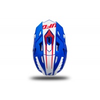 Casco motocross Echus blu, bianco e rosso lucido - Home - HE168 - Ufo Plast