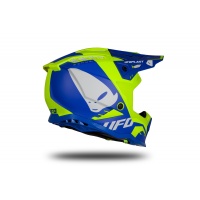 Casco motocross Echus blu e giallo fluo opaco - Home - HE169 - Ufo Plast