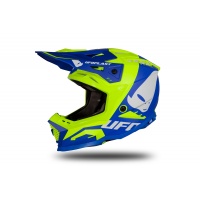 Casco motocross Echus blu e giallo fluo opaco - Home - HE169 - Ufo Plast