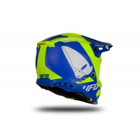 Casco motocross Echus blu e giallo fluo opaco - Home - HE169 - Ufo Plast