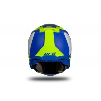 Casco motocross Echus blu e giallo fluo opaco - Home - HE169 - Ufo Plast
