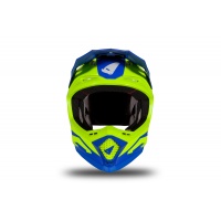 Casco motocross Echus blu e giallo fluo opaco - Home - HE169 - Ufo Plast