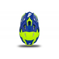 Casco motocross Echus blu e giallo fluo opaco - Home - HE169 - Ufo Plast