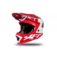 Casco motocross Echus rosso e bianco lucido - NOVITA' - HE170 - Ufo Plast