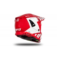 Casco motocross Echus rosso e bianco lucido - NOVITA' - HE170 - Ufo Plast