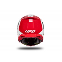 Casco motocross Echus rosso e bianco lucido - NOVITA' - HE170 - Ufo Plast