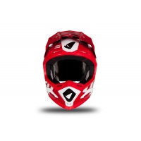 Casco motocross Echus rosso e bianco lucido - NOVITA' - HE170 - Ufo Plast