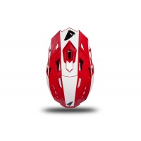 Casco motocross Echus rosso e bianco lucido - NOVITA' - HE170 - Ufo Plast
