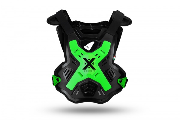 Pettorina Mtb X-Concept Chest Protector senza spalline verde fluo - Pettorine - BP05001-KAFLU - Ufo Plast