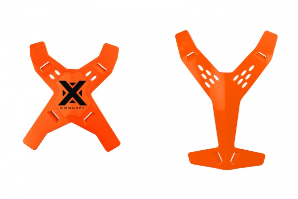 X ed Y Arancio Fluo ricambio per X-Concept - PROTEZIONI - BP03503-FFLU - Ufo Plast