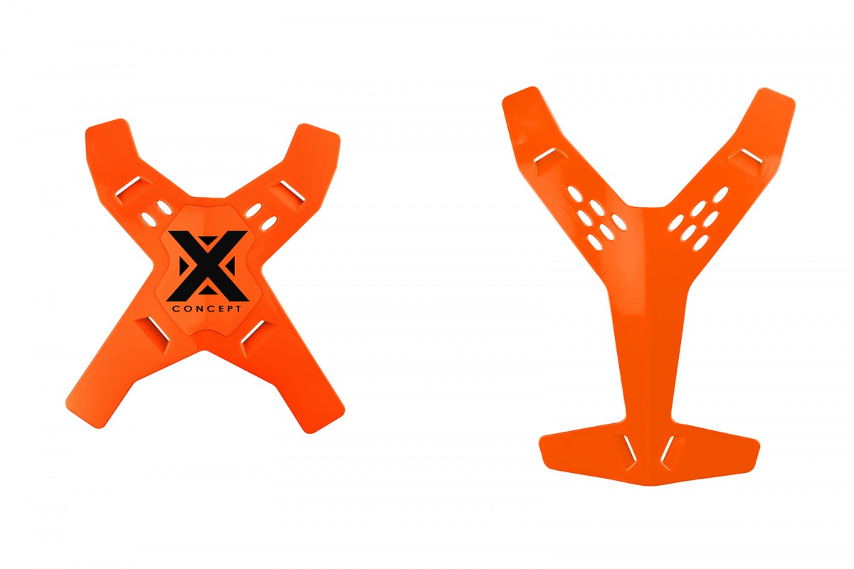 X ed Y Arancio Fluo ricambio per X-Concept - PROTEZIONI - BP03503-FFLU - Ufo Plast