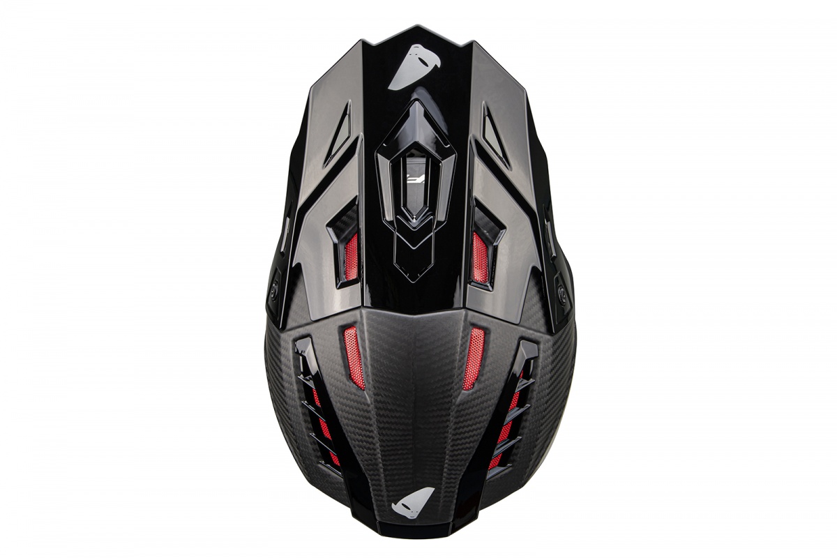 Casco motocross Echus in carbonio - PROTEZIONI - HE13001-CARB - Ufo Plast