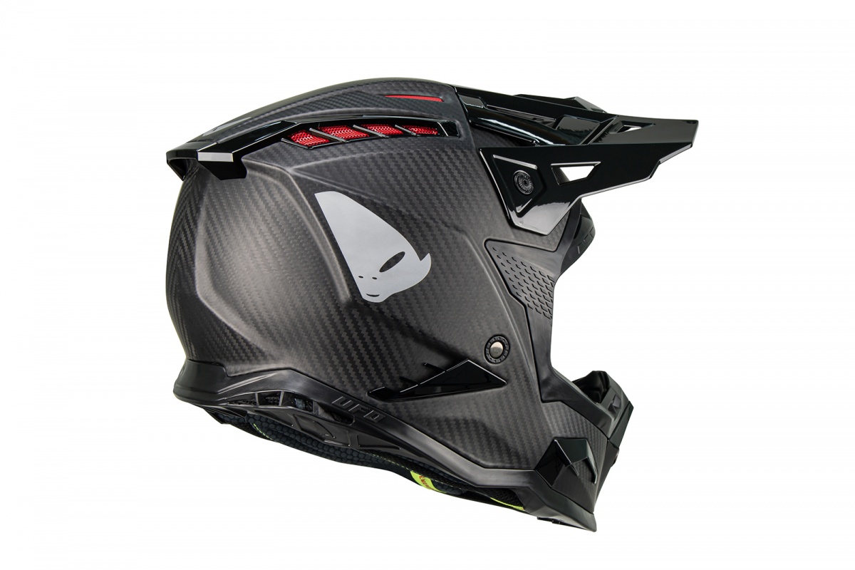 Casco motocross Echus in carbonio - PROTEZIONI - HE13001-CARB - Ufo Plast