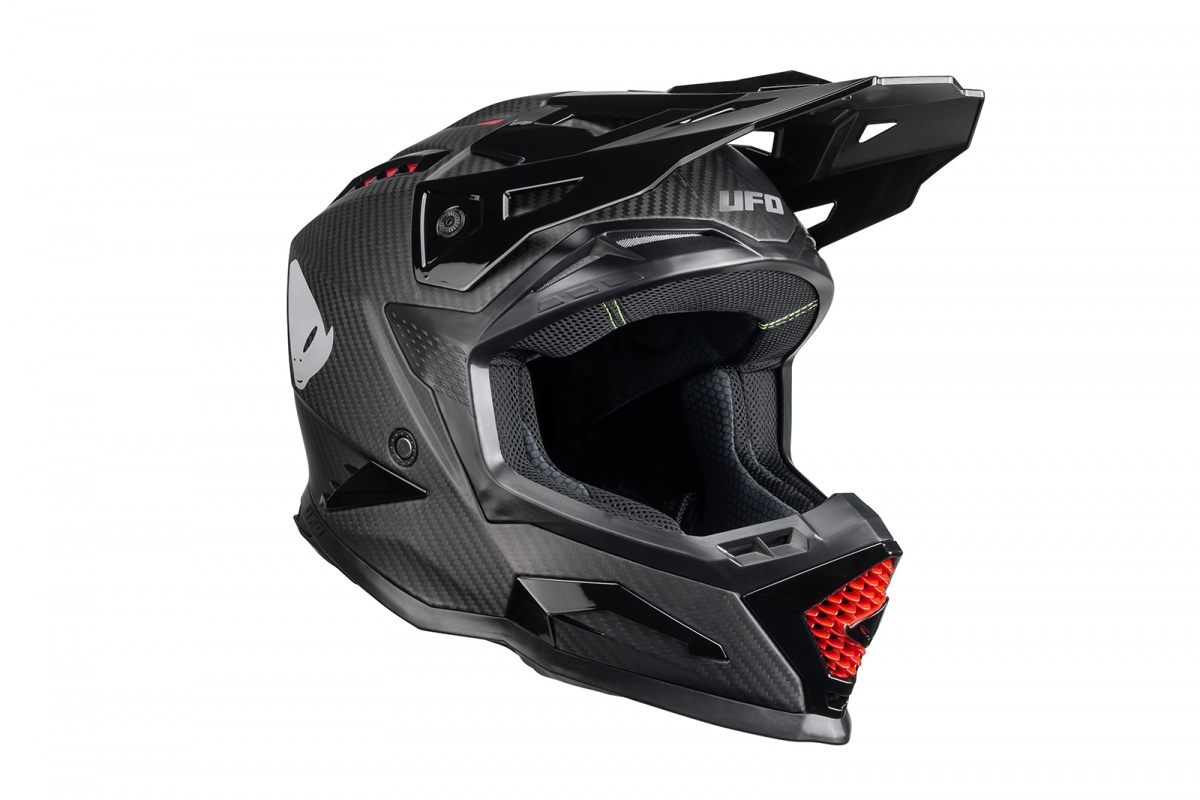 Casco motocross Echus in carbonio - PROTEZIONI - HE13001-CARB - Ufo Plast