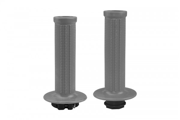 Manopole motocross Lock-on Grips grigio - Manopole - MA01828-E - Ufo Plast