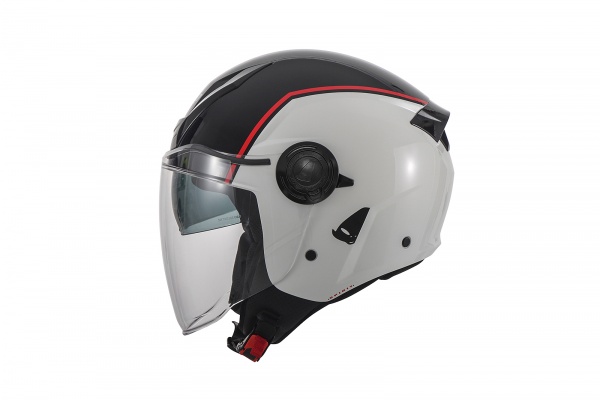 Casco urban jet Spirit bianco e nero - Caschi - HE13003-WK - Ufo Plast