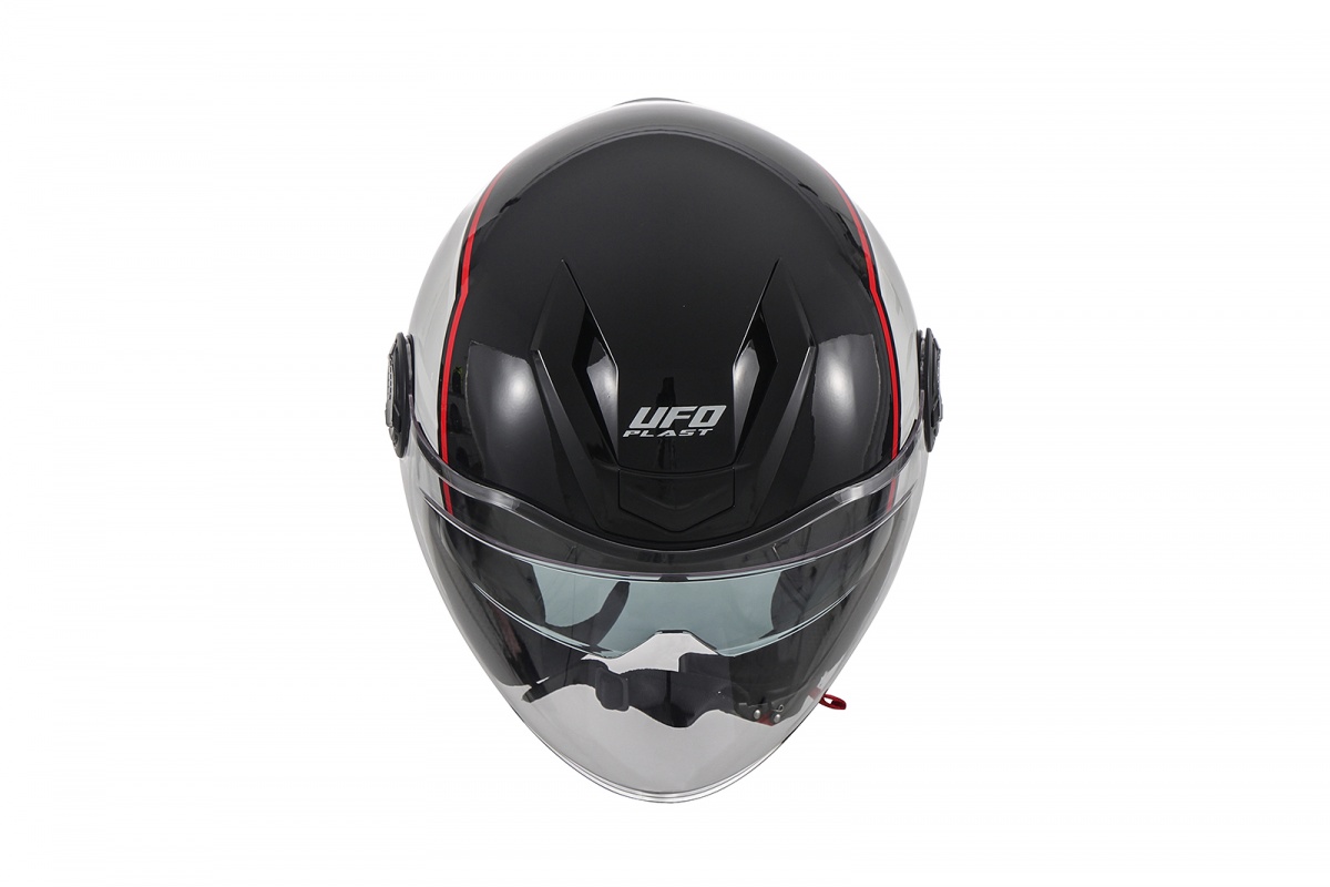Casco urban jet Spirit bianco e nero - Caschi - HE13003-WK - Ufo Plast