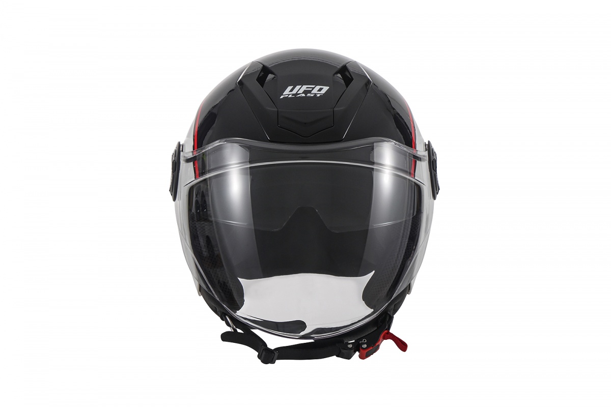 Casco urban jet Spirit bianco e nero - Caschi - HE13003-WK - Ufo Plast