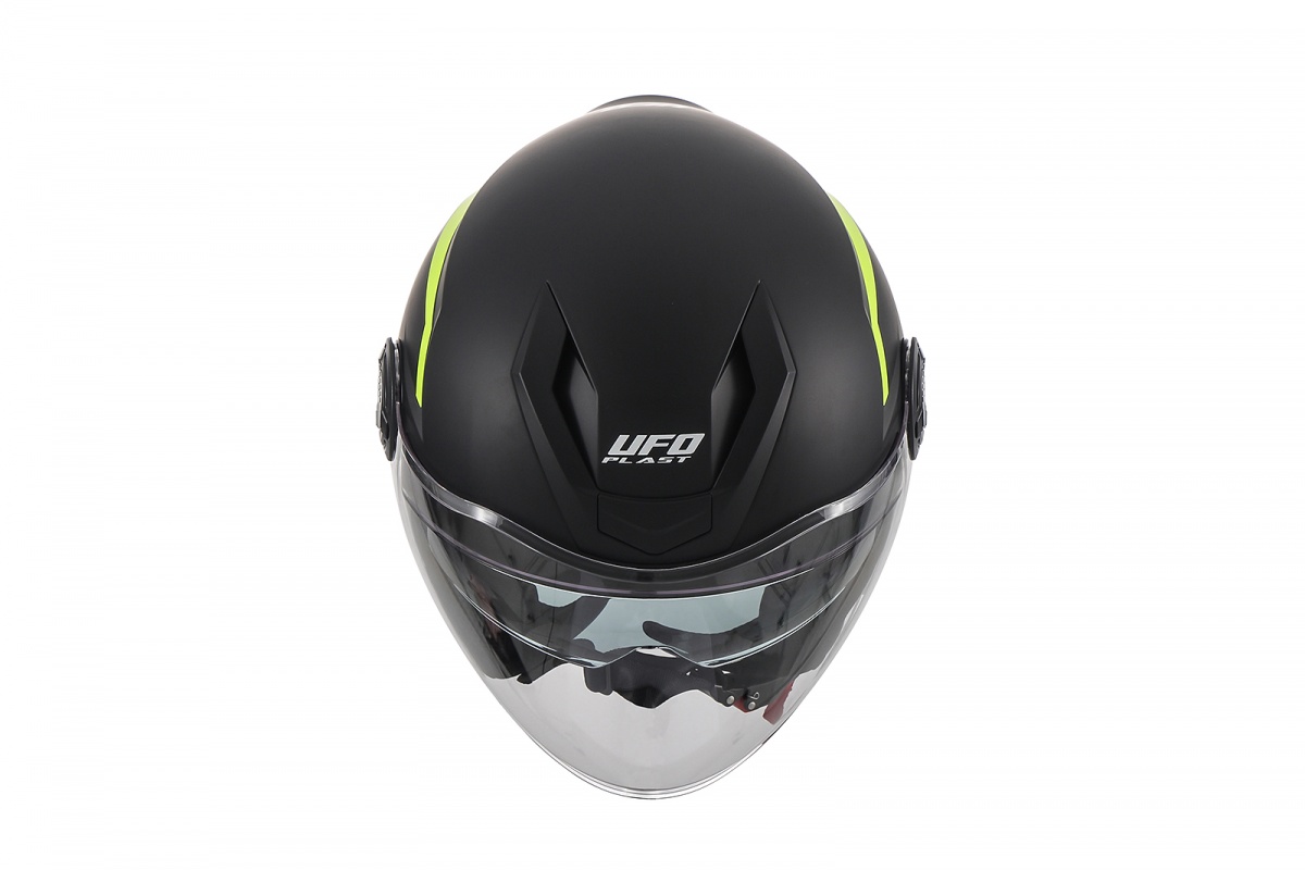 Casco urban jet Spirit nero e giallo fluo - Caschi - HE13003-KD - Ufo Plast