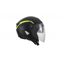 Casco urban jet Spirit nero e giallo fluo - Caschi - HE13003-KD - Ufo Plast