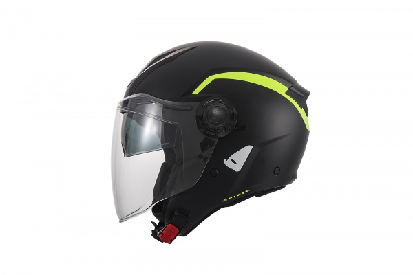 Casco urban jet Spirit nero e giallo fluo - Caschi - HE13003-KD - Ufo Plast