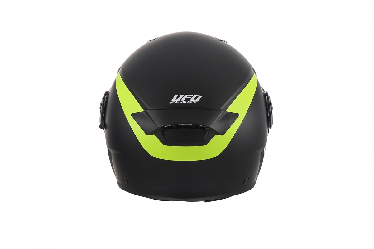 Casco urban jet Spirit nero e giallo fluo - Caschi - HE13003-KD - Ufo Plast