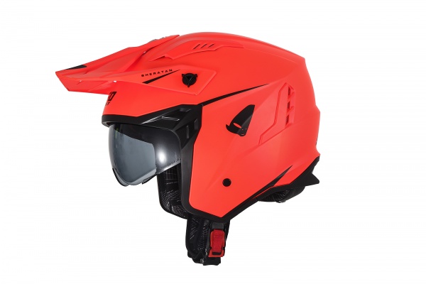 Casco cross Jet Sheratan arancio fluo - Caschi - HE13002-FFLU - Ufo Plast