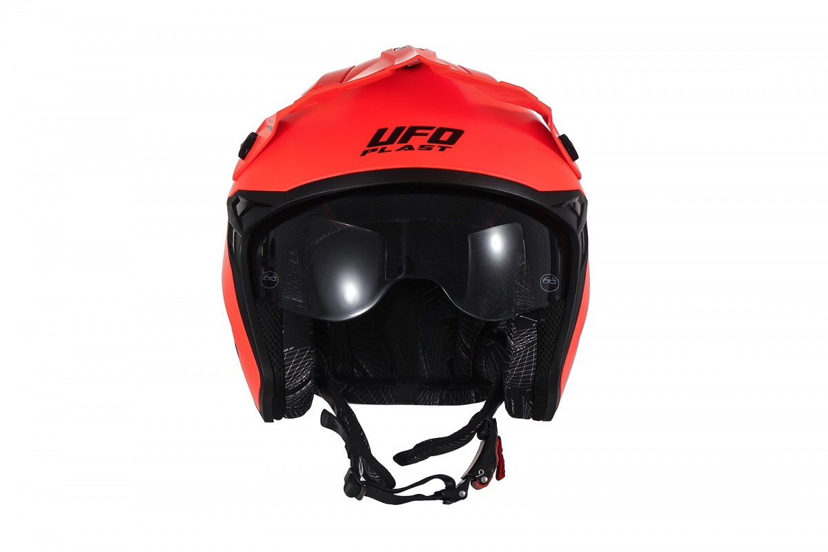 Casco cross Jet Sheratan arancio fluo - Caschi - HE13002-FFLU - Ufo Plast