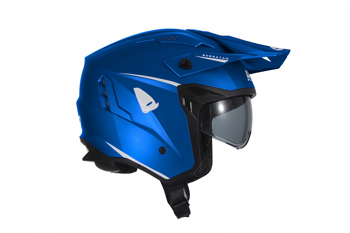 Casco cross Jet Sheratan blu - Caschi - HE13002-C - Ufo Plast