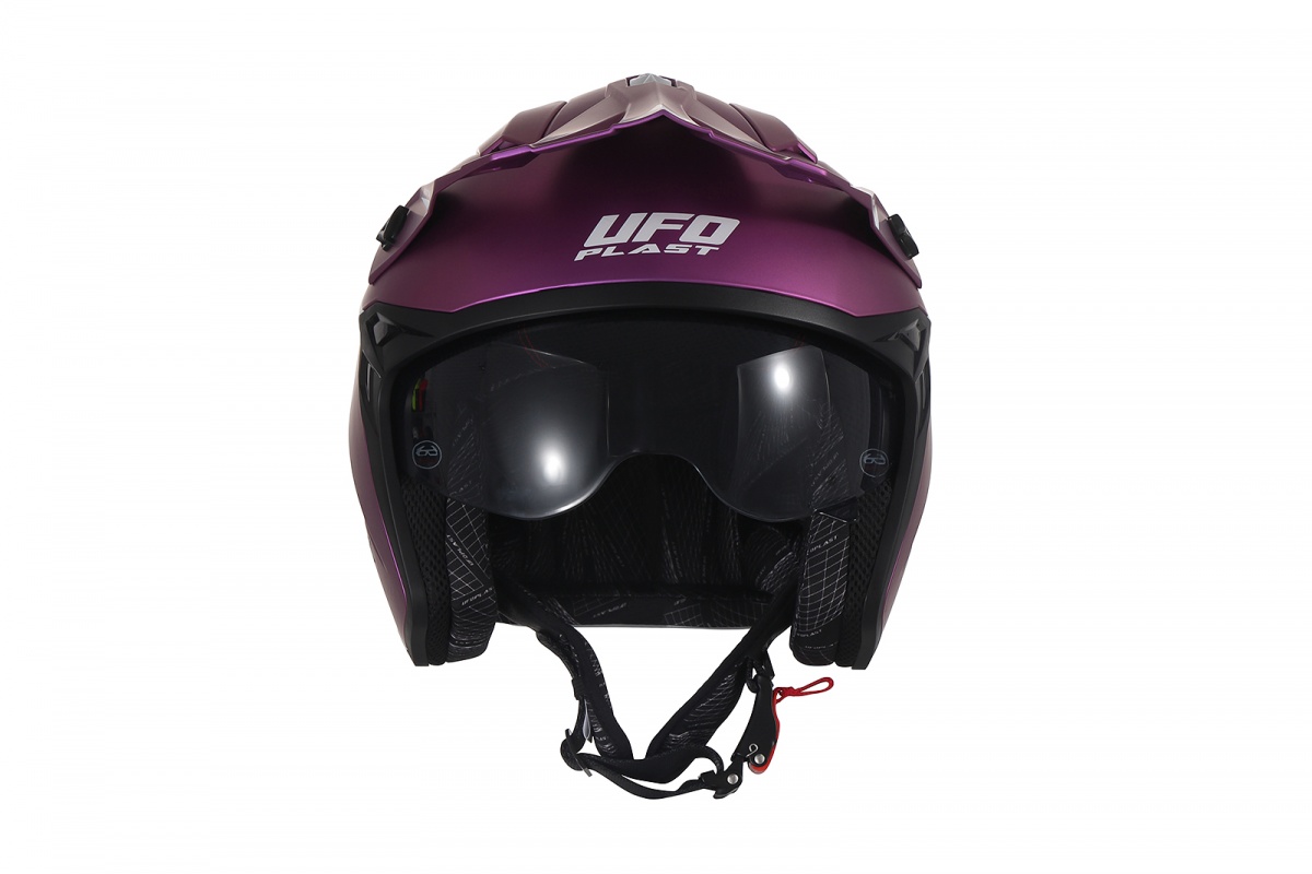 Casco cross Jet Sheratan fuxia - Caschi - HE13002-P - Ufo Plast