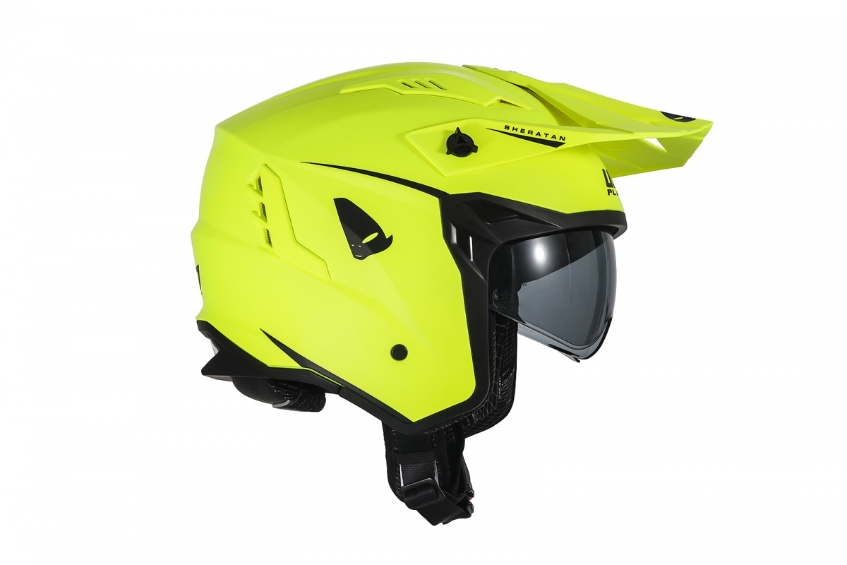 Casco cross Jet Sheratan giallo fluo - Caschi - HE13002-DFLU - Ufo Plast