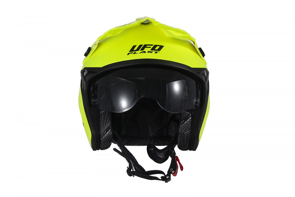 Casco cross Jet Sheratan giallo fluo - Caschi - HE13002-DFLU - Ufo Plast