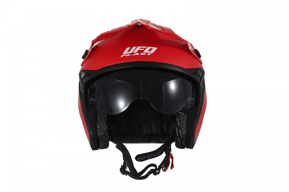 Casco cross Jet Sheratan rosso - Caschi - HE13002-B - Ufo Plast
