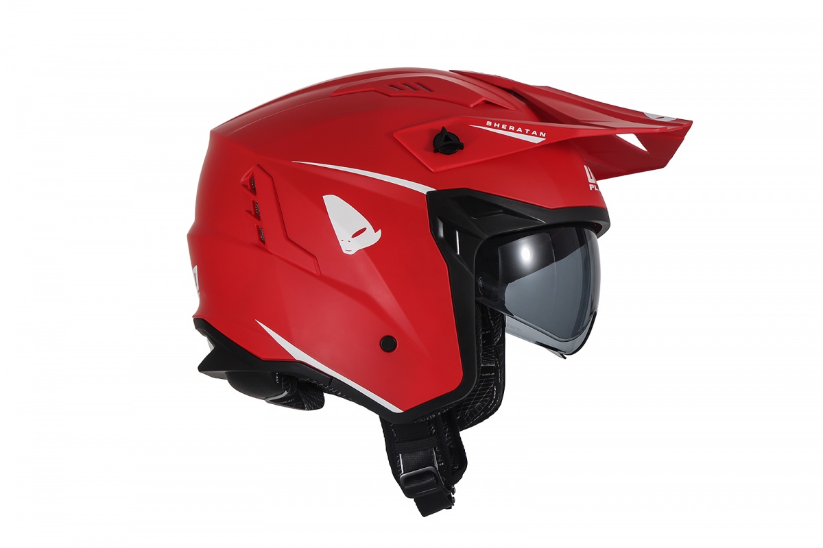 Casco cross Jet Sheratan rosso - Caschi - HE13002-B - Ufo Plast