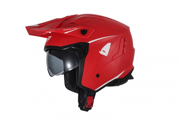 Casco cross Jet Sheratan rosso - Caschi - HE13002-B - Ufo Plast