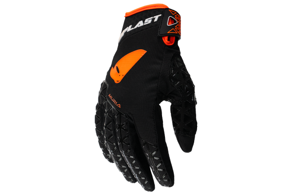 Guanto motocross Muria nero e arancione fluo - Guanti - GL13002-KF - Ufo Plast