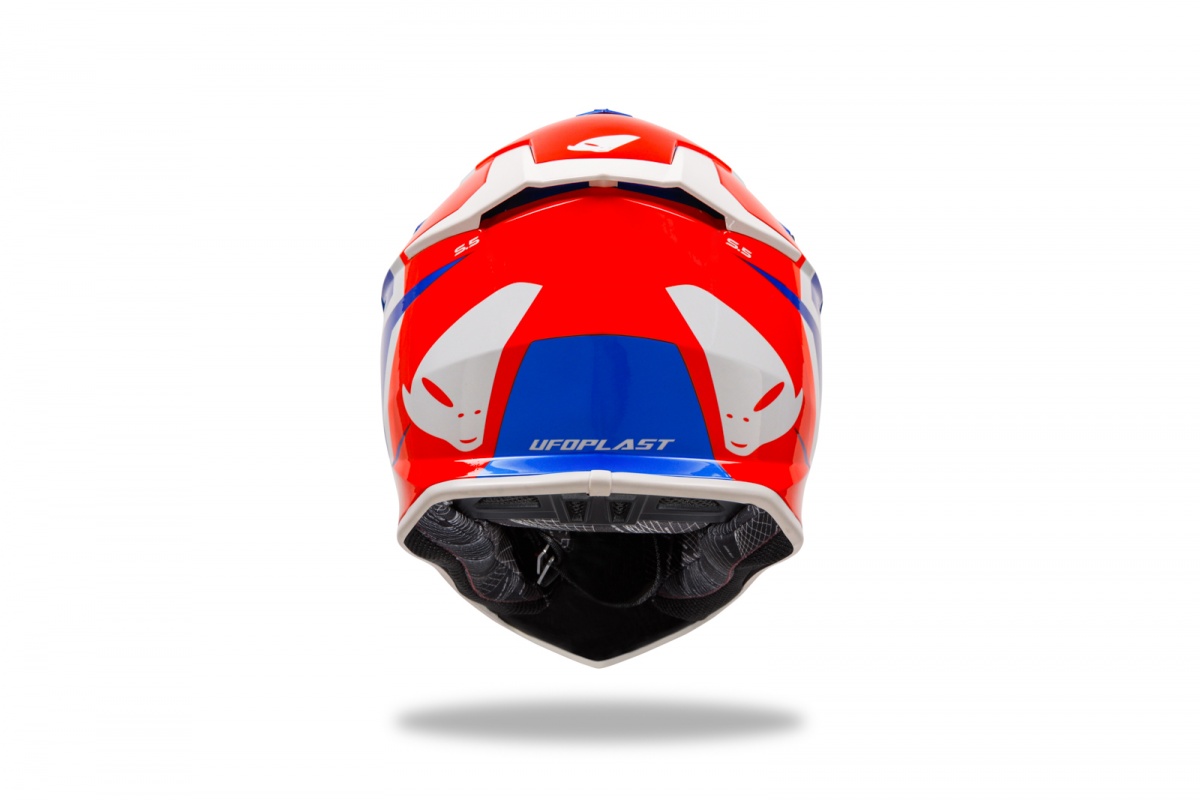 Casco motocross Intrepid blu rosso e bianco - Caschi - HE13400-CB - Ufo Plast