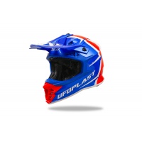 Casco motocross Intrepid blu rosso e bianco - Caschi - HE13400-CB - Ufo Plast