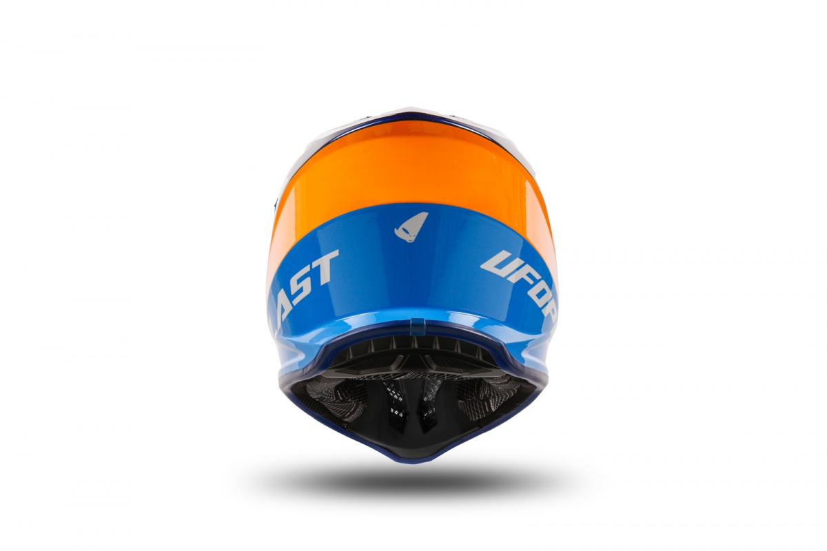 Casco motocross Korey da bambino blu e arancione - Caschi - HE13600-CF - Ufo Plast